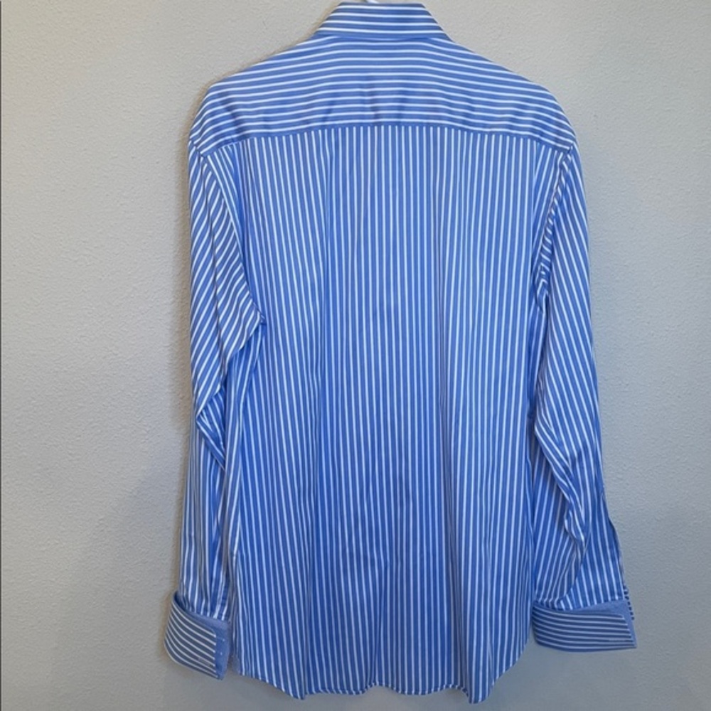 Bugatchi Uomo Collared Button Down Dress Shirt Si… - image 5